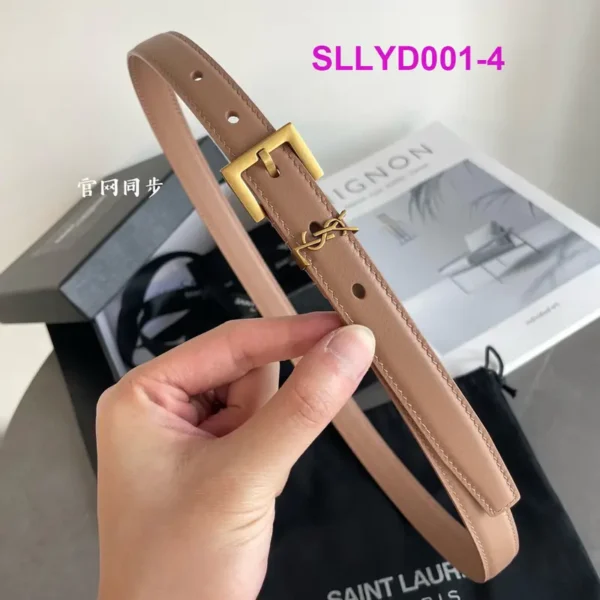 ⁦חגורה של איב סאן לורן מעור⁩ – תמונה ⁦5⁩